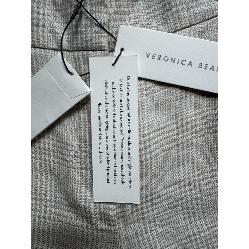 Veronica Beard Oatmeal Tan 'Isley" High Waist Wide Leg Pants, Sz 0 NWT! Linen‎ - Picture 11 of 14